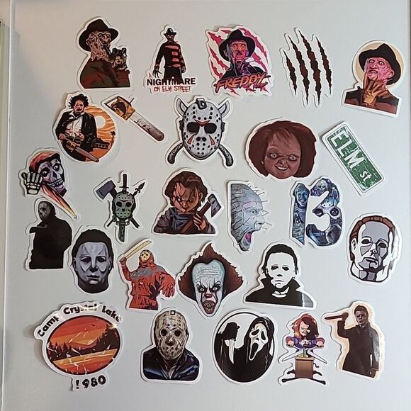 Horror Movie Sticker Decals Serial Killer Variety Pack D Freddy Kreuger NEW - Picture 1 of 10